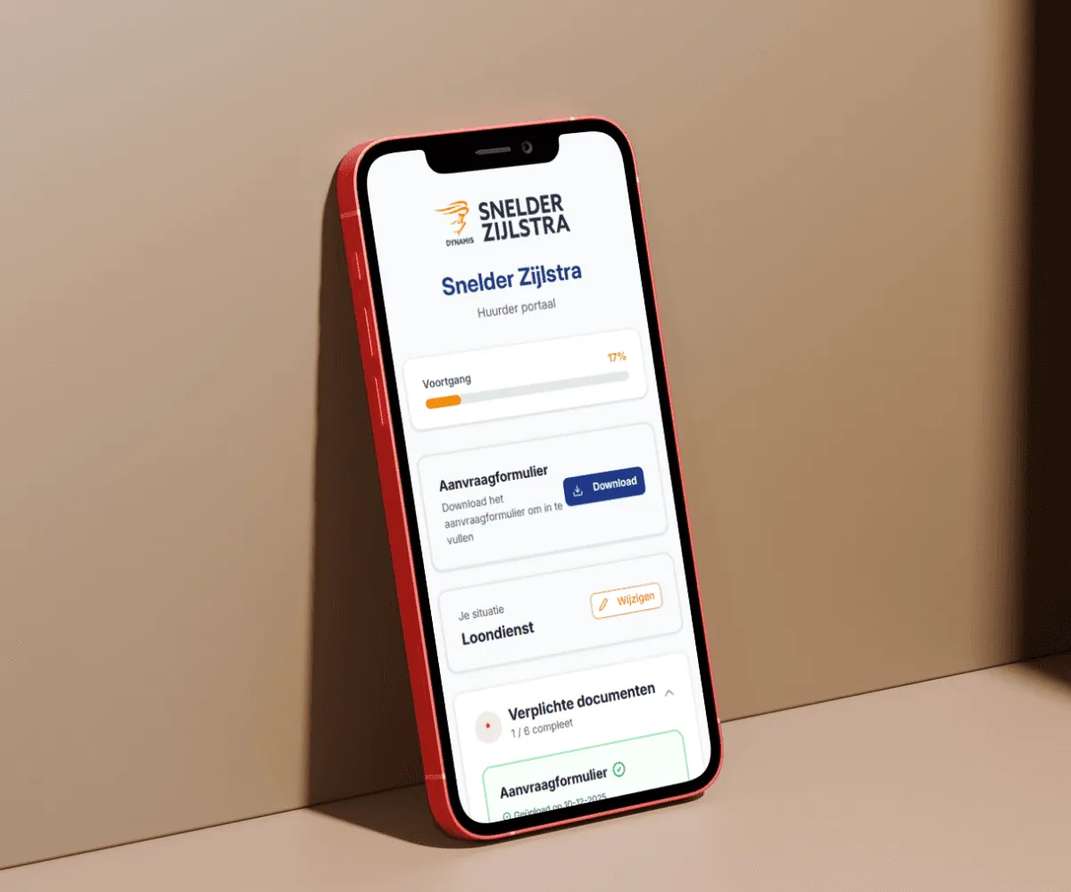 Case: Snelder Zijlstra, secure tenant portal