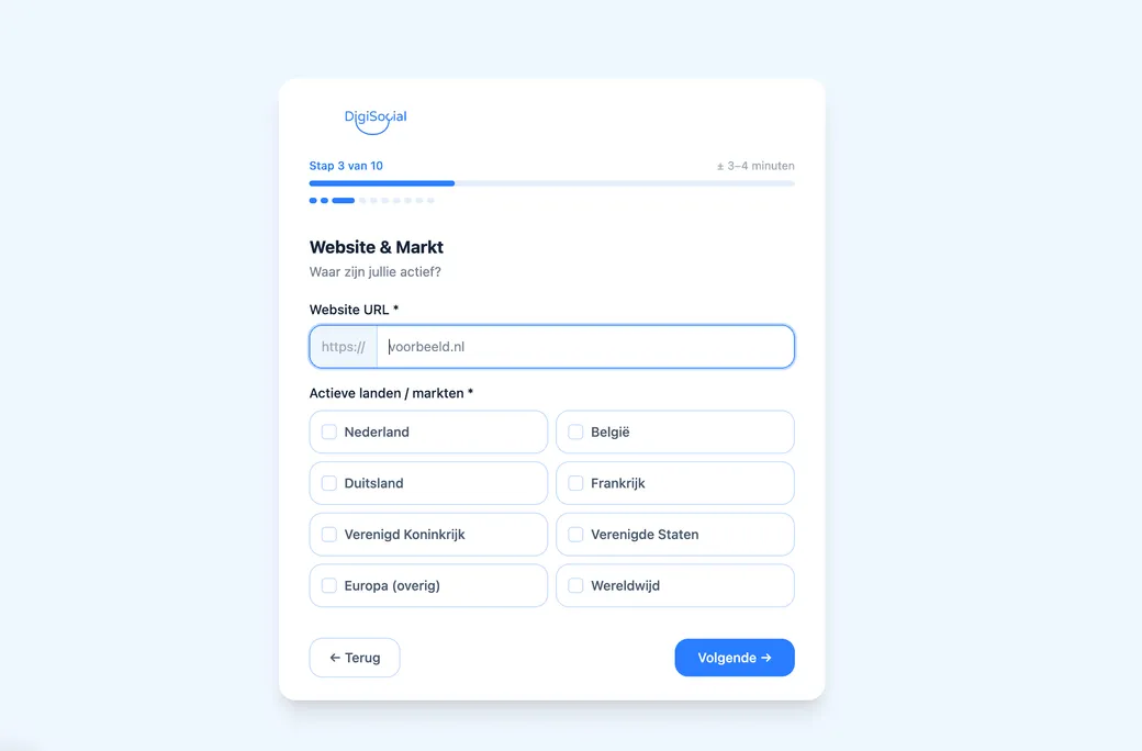 An internal web app with multiple modules, built for DigiSocial