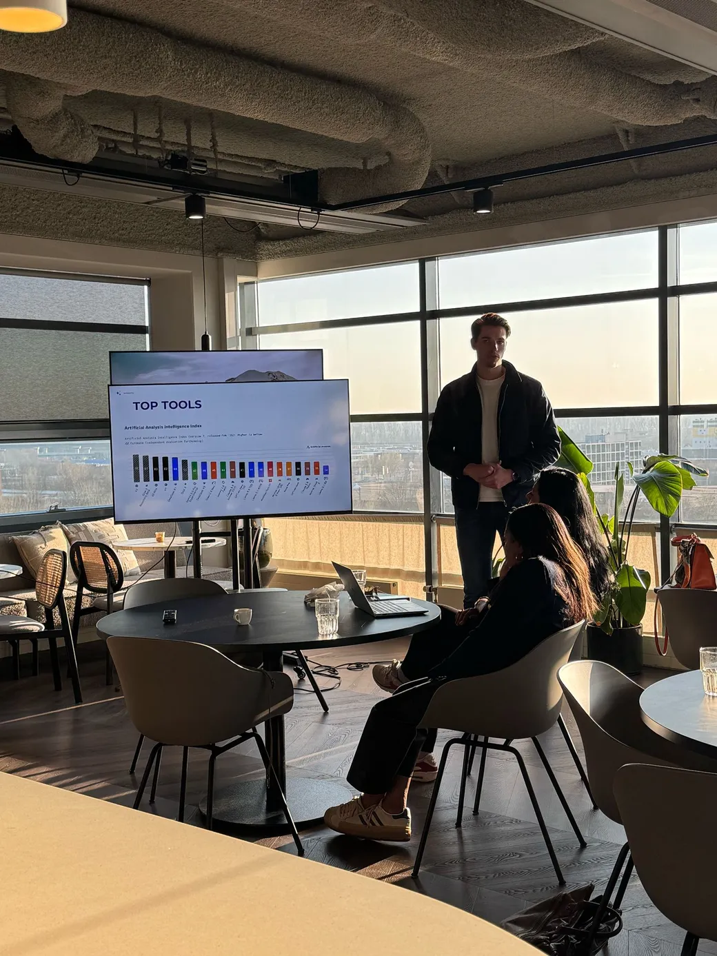 The relevant AI tools shown during the workshop