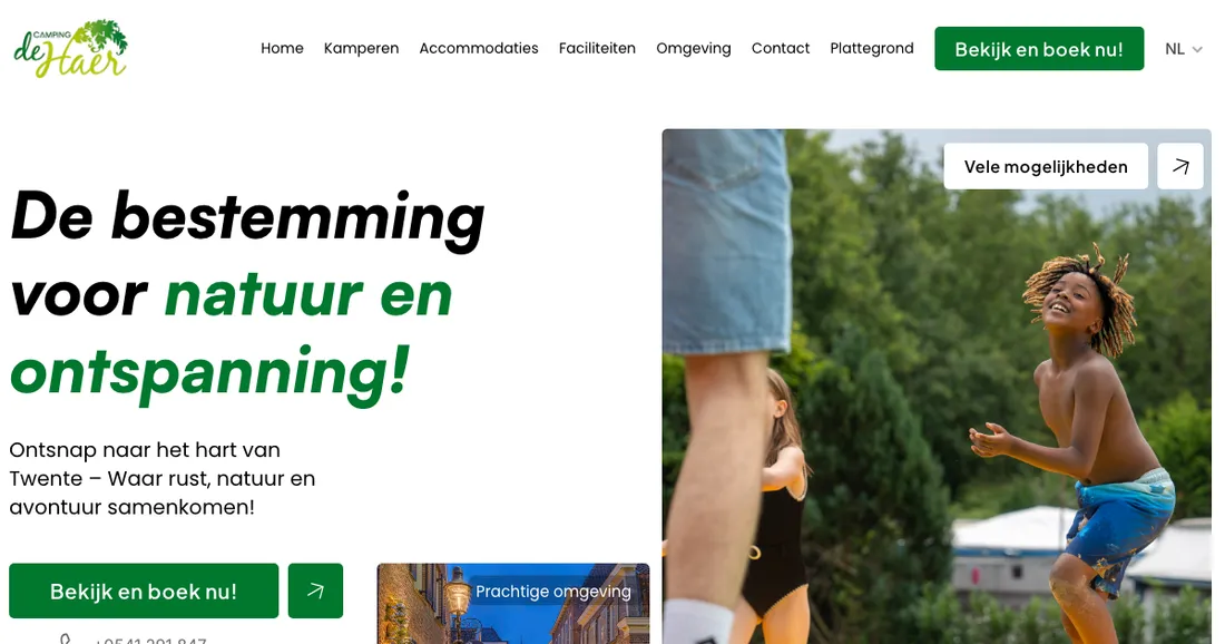 Website of Camping de Haer (campingdehaer.nl)