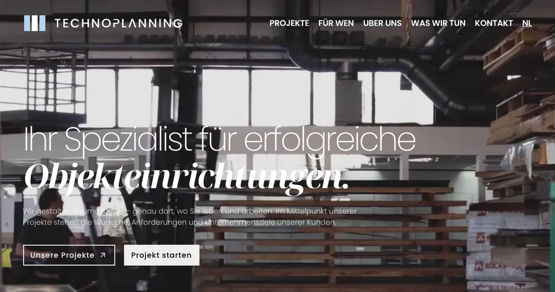 Website of Technoplanning (technoplanning.de)